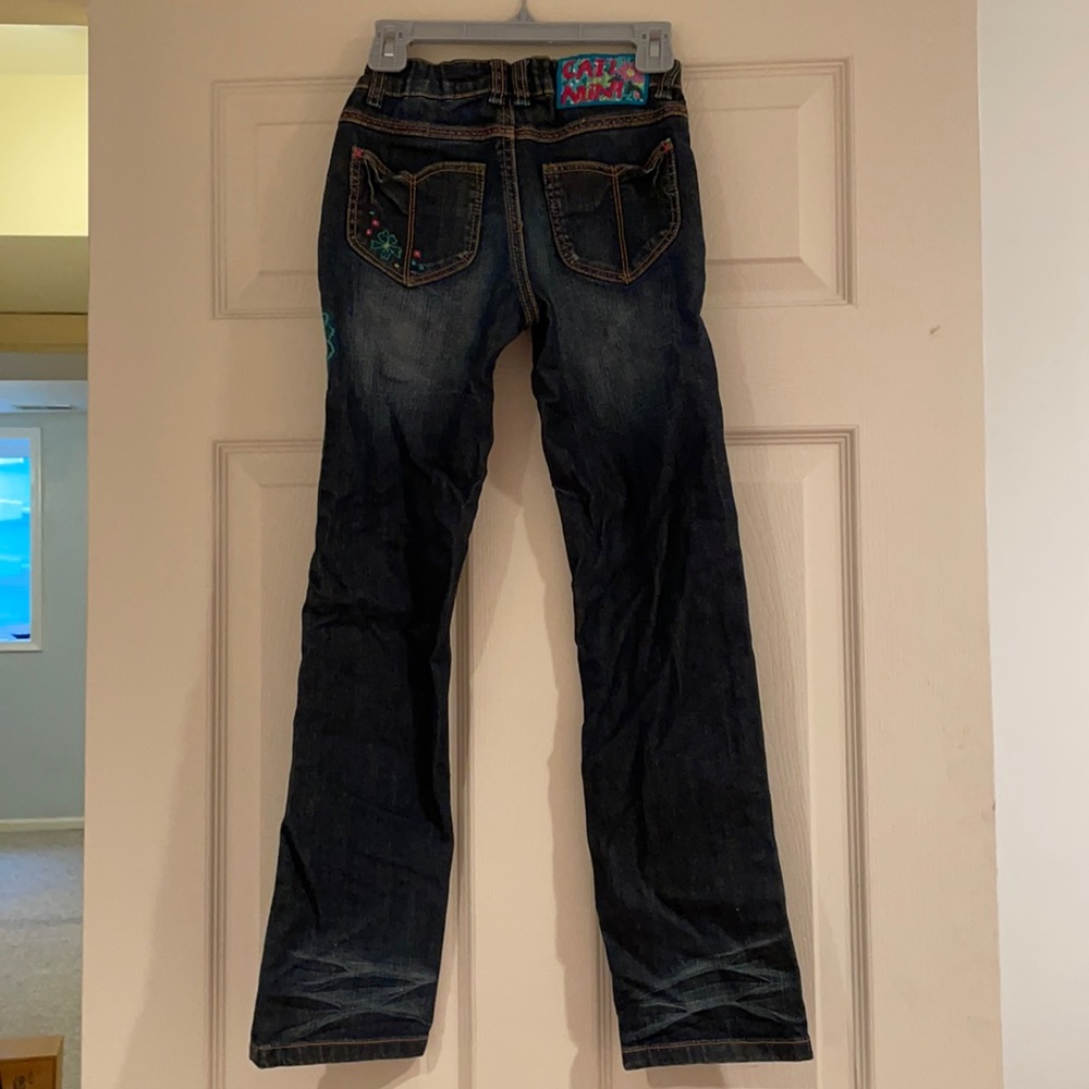 Catimini Embroidered Jeans Girls size 8